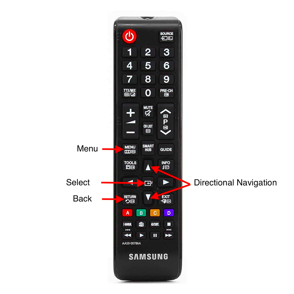 samsung smart tv remote: button functions