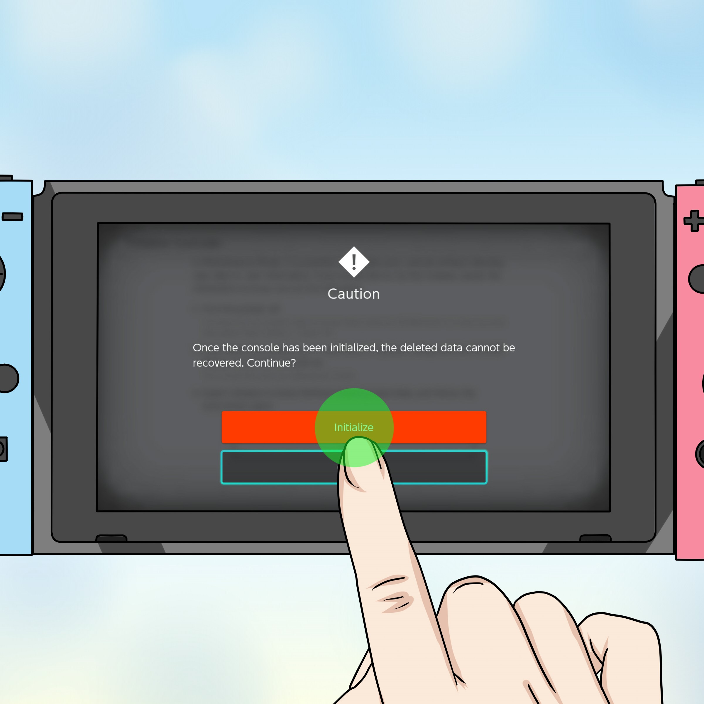 how to restart switch