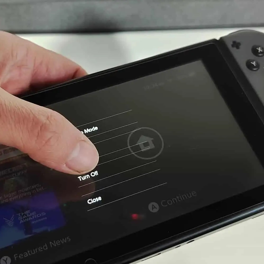 how to turn off nintendo switch