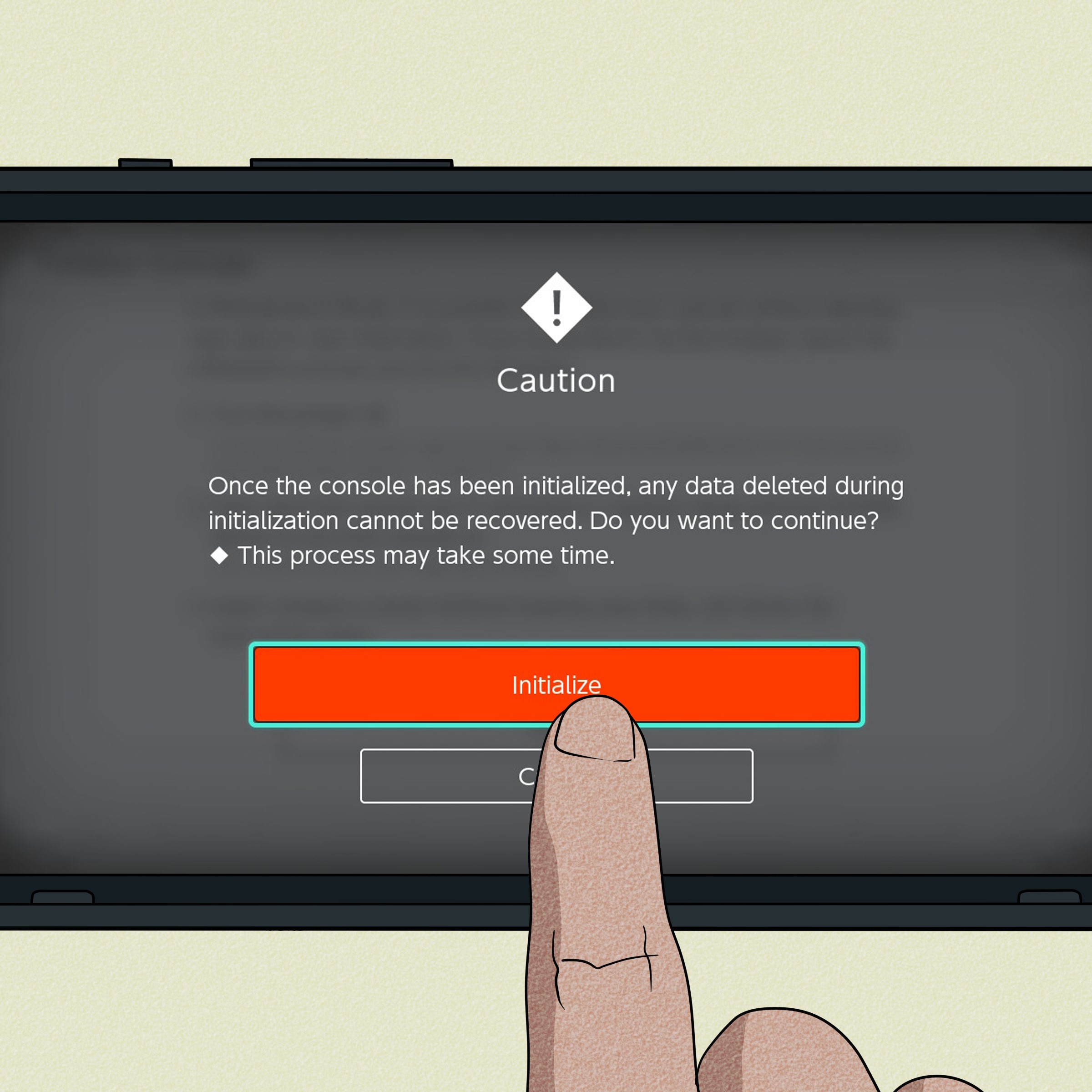 delete save data on switch