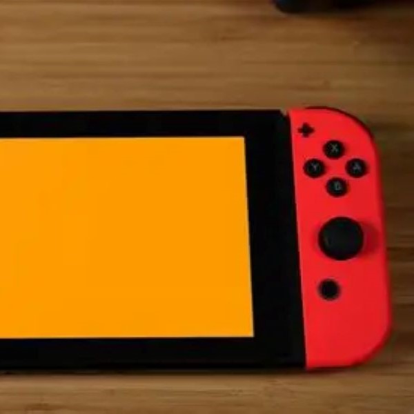 nintendo switch screen orange