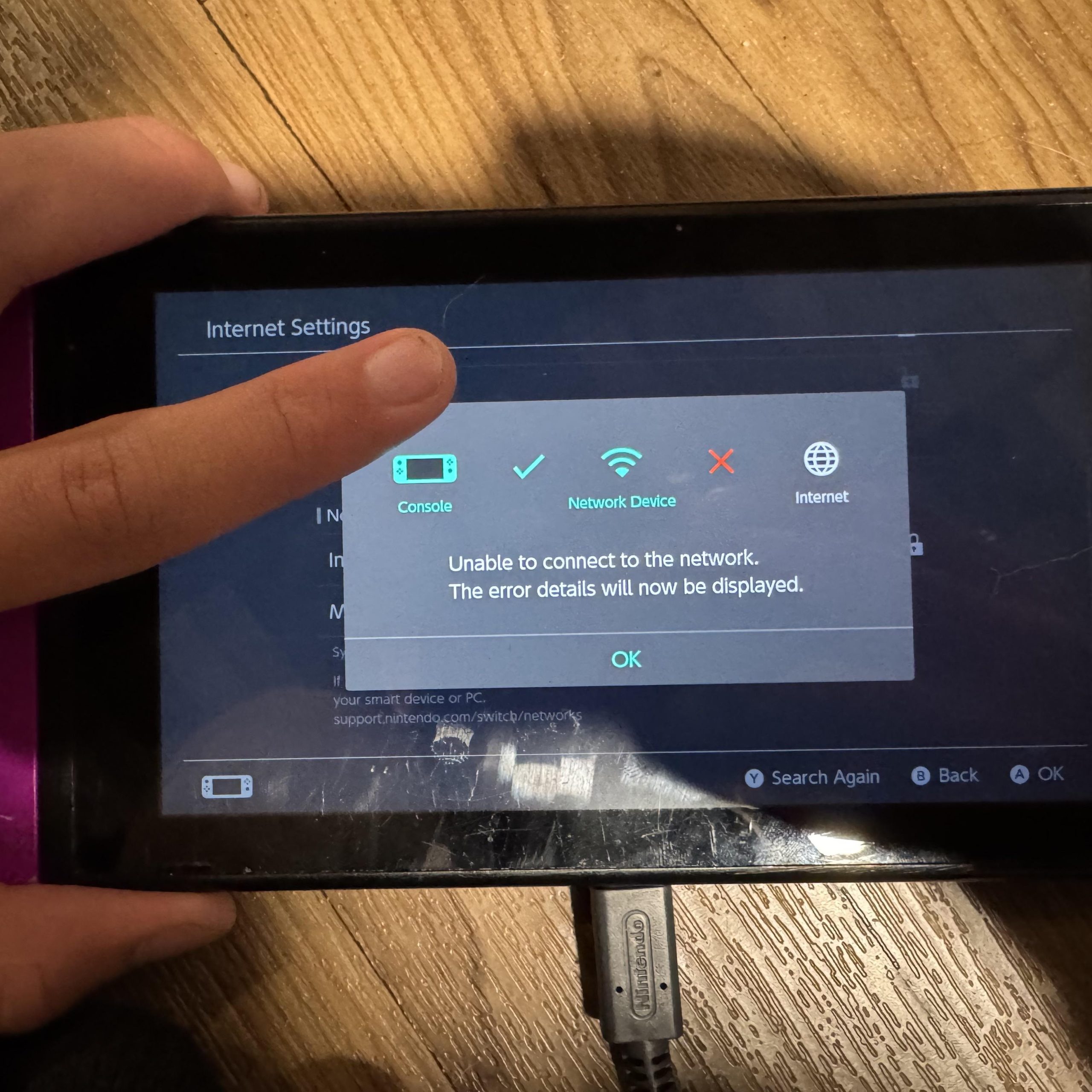 switch connect to the internet