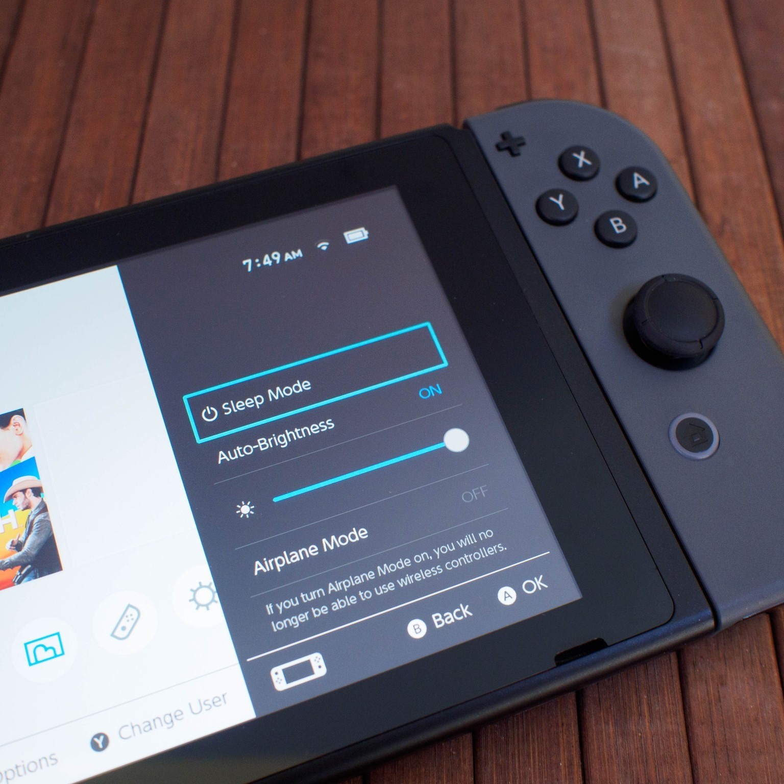 turn on nintendo switch