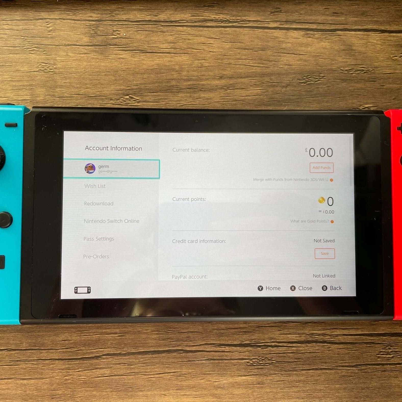 delete a nintendo switch account