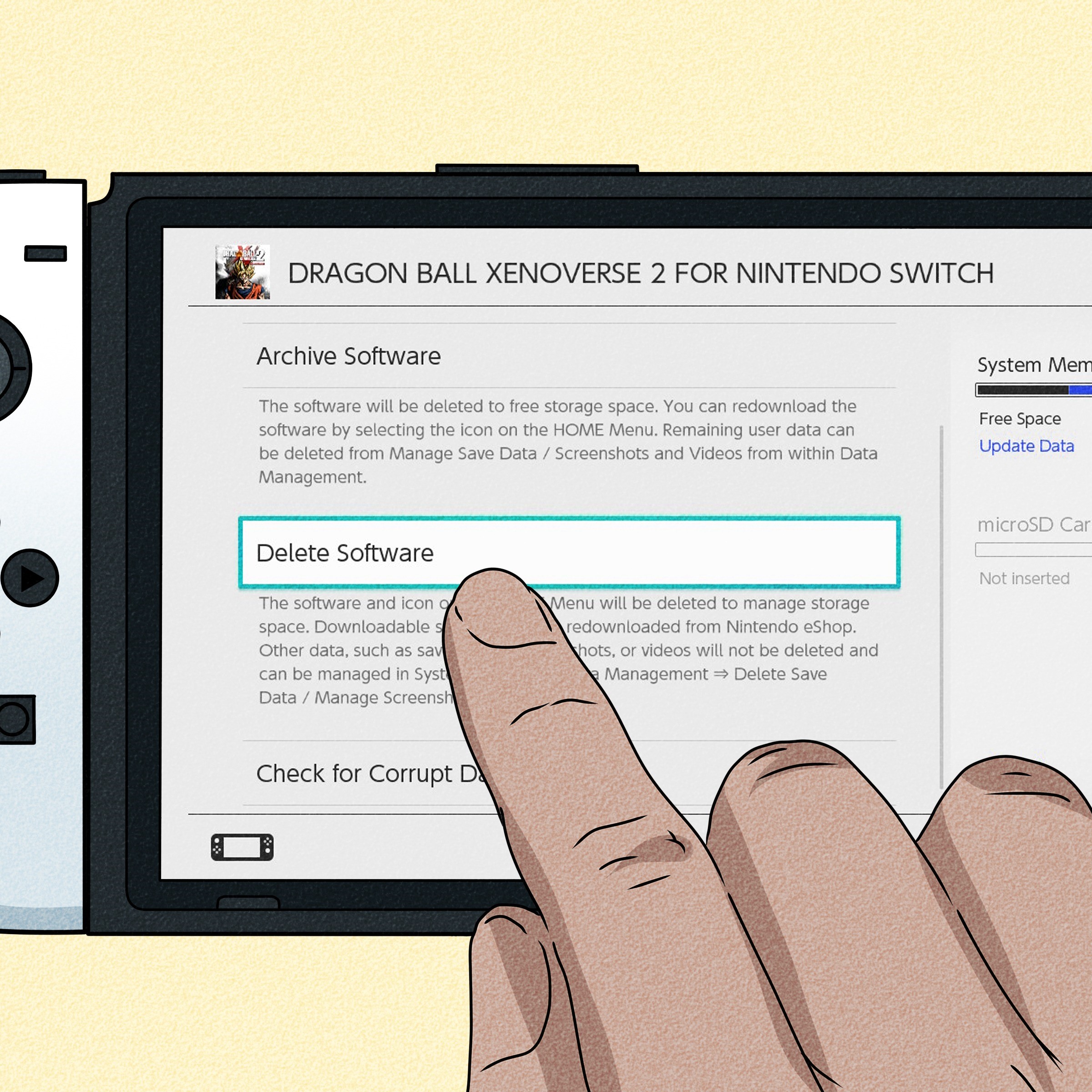 delete a nintendo switch account