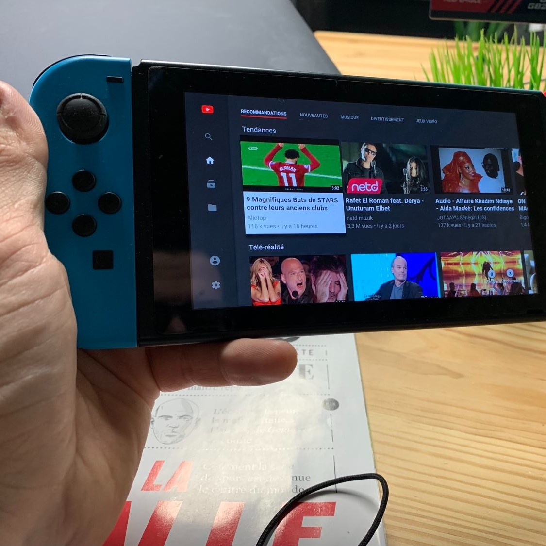 youtube on nintendo switch